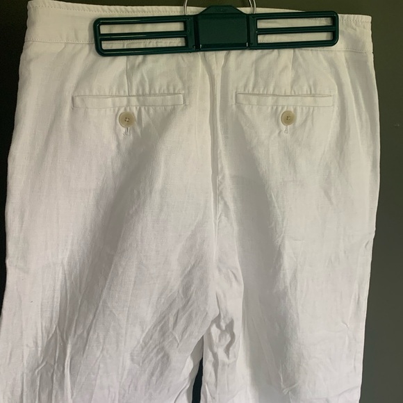 Banana Republic Wide Leg Linen Pants - Subtle Pleats - Picture 4 of 8